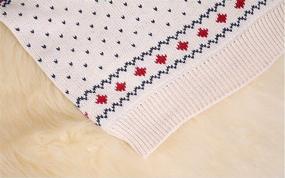 img 2 attached to 🎅 Boys' Christmas Clothing: Knitted Fireplace Reindeer for Children