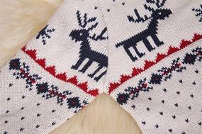 img 3 attached to 🎅 Boys' Christmas Clothing: Knitted Fireplace Reindeer for Children