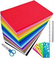 🎨 supla 96 sheets 16 colors eva foam handicraft sheets 2mm thick craft foam sheets 9x6 assorted colorful crafting sponge with stencils ruler scissors for classroom party kids art and crafts projects – enhanced seo logo