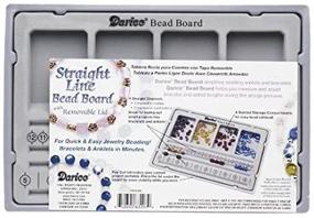 img 2 attached to 📿 Darice 1902-06: A Complete Beading Solution - Flocked Bead Board with Lid for Organized Jewelry Creation