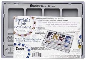 img 4 attached to 📿 Darice 1902-06: A Complete Beading Solution - Flocked Bead Board with Lid for Organized Jewelry Creation