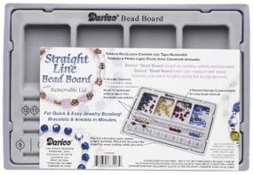 img 3 attached to 📿 Darice 1902-06: A Complete Beading Solution - Flocked Bead Board with Lid for Organized Jewelry Creation