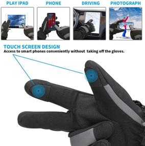 img 3 attached to 🧤 Bizzliz Waterproof Winter Gloves - Ultimate Protection for Outdoor Activities
