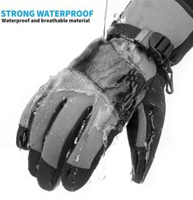 img 2 attached to 🧤 Bizzliz Waterproof Winter Gloves - Ultimate Protection for Outdoor Activities