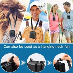 img 3 attached to 🌬️ Stay Cool and Comfortable Anywhere: 6000mAh Waist Clip Fan with 23H Working Time and Portable Hands-free Design