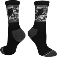 🏒 ultimate hockey gift: madsportsstuff crew length hockey socks for boys or men! logo