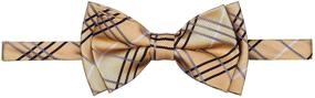 img 2 attached to 🎀 Retreez Tartan Styles Microfiber Pre Tied Bow Ties for Boys' Accessories