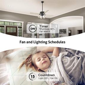 img 1 attached to 🔒 Treatlife Smart Ceiling Fan Control and Dimmer Light Switch: Wi-Fi Enabled, Alexa and Google Home Compatible with Remote Control