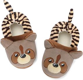 img 4 attached to 🧦 Warm and Cozy Estamico Toddler Slippers: Cartoon Winter Boys' Shoes - Slippers Collection