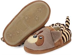 img 2 attached to 🧦 Warm and Cozy Estamico Toddler Slippers: Cartoon Winter Boys' Shoes - Slippers Collection