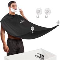 🪣 equinox international beard bib apron: mess-free shaving and trimming with waterproof non-stick beard catcher for men - includes 2 suction cups and hook accessories logo