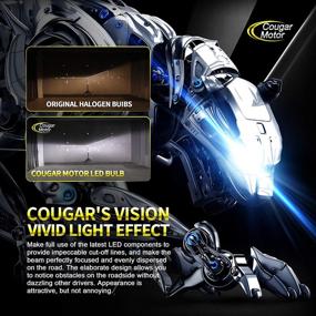 img 1 attached to 🔆 Cougar Motor Ultimate H7 LED Bulb, 20000LM High-focus Super Bright 6500K Cool White Conversion Kit - Adjustable Beam, Halogen Replacement