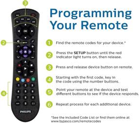 img 1 attached to 📱 Philips Universal Remote Control for Samsung, Vizio, LG, Sony, Sharp, Roku, Apple TV, TCL, Panasonic, Smart TVs: Streamline Your Entertainment Experience with the SRP4320G/27