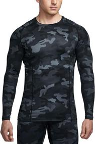 img 3 attached to ATHLIO AO BLS01 KCR_Medium Compression Baselayer Athletic Men's Clothing