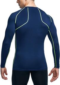 img 2 attached to ATHLIO AO BLS01 KCR_Medium Compression Baselayer Athletic Men's Clothing