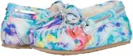 👟 minnetonka cassie slippers bright splash boys' shoes - top choice for comfy slippers logo