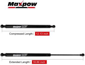 img 1 attached to Maxpow 6614 Rear Window Glass Lift Supports for LR3 (Set of 2) - Compatible with Upper Window, High-Quality Struts & Shocks (05-13)