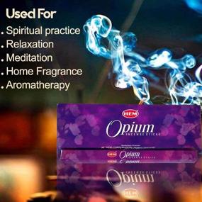 img 3 attached to HEM Opium 100 Incense Sticks - Pack of 100 Sticks (5 packs of 20 sticks each)