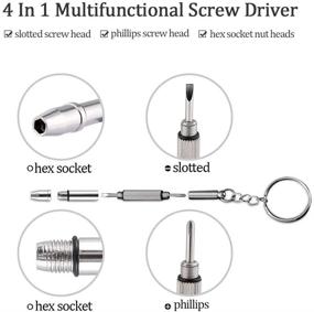 img 1 attached to Kingsdun Eyeglass Repair Tool Kit: Upgraded Precision Screwdriver Set, Nose Pads, Screws, 🔧 and Retainer Strap Included – Ideal for Eyeglass, Sunglass, Spectacles, Clock Repair and More