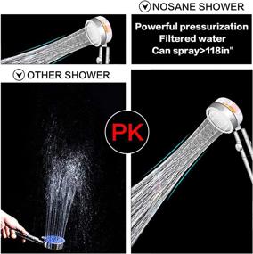 img 1 attached to 💛 2021 High Pressure Handheld Propeller Turbo Fan Hydro Jet Shower Head - Easy Install Spa Shower Head with Spinning Action (Yellow)