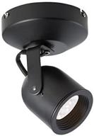 💡 modern black led monopoint spot light by wac lighting - includes led lamp логотип