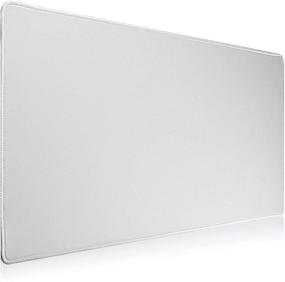 img 4 attached to Большой игровой коврик для мыши Jahosin: увеличенный [27,5x11,8 дюймов] коврик для стола для геймеров, антискользящая основа, серый [70x30]