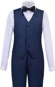 img 4 attached to 👶 Christmas Toddler Boy's Clothing Dress Suit with Bowtie