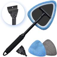 🚗 autoec car window glass cleaner wand with ice scraper - convenient interior cleaning tool for cars, suvs, and trucks logo