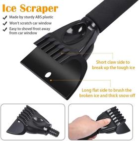 img 3 attached to 🚗 AutoEC Car Window Glass Cleaner Wand with Ice Scraper - Convenient Interior Cleaning Tool for Cars, SUVs, and Trucks