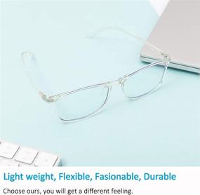 img 1 attached to 👓 Stamen Blue Light Blocking Glasses: Premium TR90 Frame Anti-Eyestrain UV Filter Lens for Women and Men - Ideal Computer, Gaming, and Phone Glasses