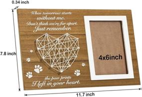img 2 attached to 🐾 Paw Prints in Our Hearts - Pet Memorial Frame, Sympathy Gift for Loss of Dog or Cat