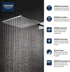 img 3 attached to GROHE 26504000 Active 2 Spray Starlight