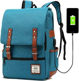 img 4 attached to 💼 Junlion Business Laptop Backpack Rucksack with Charging Capability