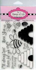 img 2 attached to Hive4Bees: Adorable Honey-Bee Stamps for Boosting Your Card-Making and Scrapbooking Supplies - The Stamps of Life