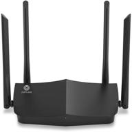 ax1800 wi-fi 6 router with 4-stream technology, dual-band gigabit router with ofdma, mu-mimo, beamforming, smart connect, and wi-fi easy mesh. features 1x gigabit wan port and 4x gigabit lan ports. logo