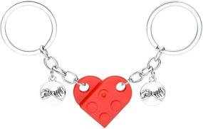 img 4 attached to 💖 Stylish and Meaningful Keychain: Perfect Gift for Valentine's Day, Friends, Girlfriends, Boyfriends, and Men's Accessory Lovers