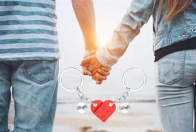 img 1 attached to 💖 Stylish and Meaningful Keychain: Perfect Gift for Valentine's Day, Friends, Girlfriends, Boyfriends, and Men's Accessory Lovers