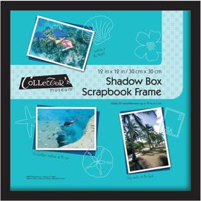 img 4 attached to 🖼️ MCS Shadow Box Frame 12.75x12.75 Inch - Holds 12x12 Inch Scrapbook Page - Black (40950)