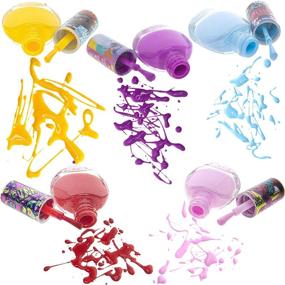 img 2 attached to Trolls World Tour - Townley Girl Non Toxic Peel Off Nail Polish Set for Kids, 18 Pieces: Vibrant Colors and Safe Fun!