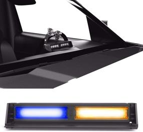 img 4 attached to SpeedTech Lights Striker TIR 2 Head LED Strobe Deck Dash Windshield Mount Light Bar For Police Lights & Lighting Accessories