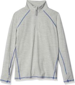 img 4 attached to Optimized Search: Amazon Essentials Half-Zip Jacket for Boys' Active Performance