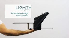 img 1 attached to 📱 Телепромптерный планшет iLight Pro 10'' - Профессиональный алюминиевый телепромптер | Совместим с iPad/Android | Портативный с HD зеркалом разделения лучей | Сделано в ЕС