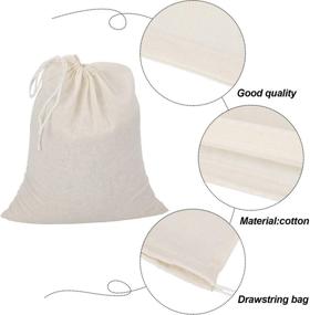 img 3 attached to 🧦 Tatuo 4-Pack Cheesecloth Bags for Nut Milk Straining, Muslin Bags for Yogurt, Coffee, Tea, and Juice Filtering (Small 8x10 Inches)