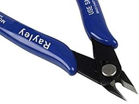 img 1 attached to Rayley Electrical Cutting Pliers - Wire Cable Cutter Side Snips Flush Pliers Tool - 170 Flush Cutter with Internal Spring - Small Wire Cutters with Running Pliers