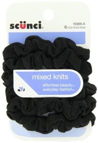 img 2 attached to 💁 Effortless Beauty Mini Slinky Black Twisters by Scunci: 18, 3 Count – Sleek Hair Accessories for Easy Styling