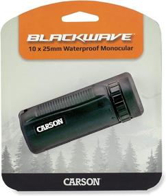 img 1 attached to Waterproof Carson BlackWave 10x25mm 🔍 Monocular (WM-025) for Enhanced Outdoor Viewing