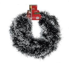 img 1 attached to 🎄 Festive Winter Wonderland: 2-Pack UM24 Frosted Snow White Tips Tinsel Christmas Garland - 8PLY, 9 Foot Length