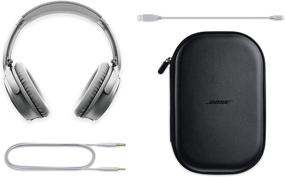 img 2 attached to Bose QuietComfort 35 II Wireless Noise Cancelling Headphones - Over Ear Bluetooth Headphones with Microphone, Alexa Voice Control, Silver