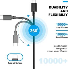 img 1 attached to High-performance 65W 45W USB-C Laptop Charger for Lenovo Chromebook C330 C340 100e 300e 500e S340 ThinkPad T480 T480S T580 T580S E480 E580 Yoga 920 C930 C940 720 730 C740 S730/Ideapad Series - Slim AC Adapter Power Cord