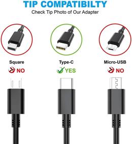 img 2 attached to High-performance 65W 45W USB-C Laptop Charger for Lenovo Chromebook C330 C340 100e 300e 500e S340 ThinkPad T480 T480S T580 T580S E480 E580 Yoga 920 C930 C940 720 730 C740 S730/Ideapad Series - Slim AC Adapter Power Cord